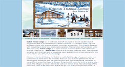 Desktop Screenshot of kodiaktimberlodge.com